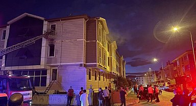 Erzincan'da apartman dairesinde yangın paniğe neden oldu