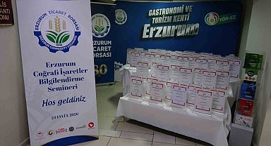 Erzurum'da coğrafi işaretler bilgilendirme semineri düzenlendi