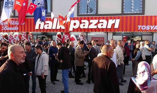 Erzurum'da Halk Pazarı'nın 15. şubesi açıldı