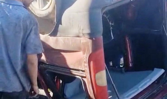 Erzurum'da takla atan araçta sürücü yaralandı