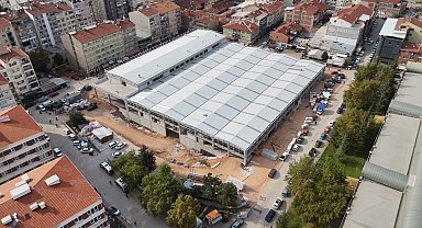 Eskişehir Kurtuluş Kapalı Pazar Yeri'nde fiziki gerçekleşme yüzde 75'e ulaştı