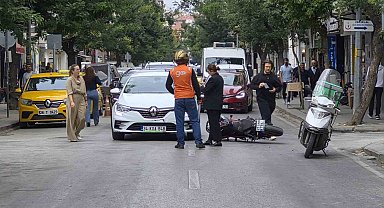 Eskişehir'de otomobille motosiklet çarpıştı