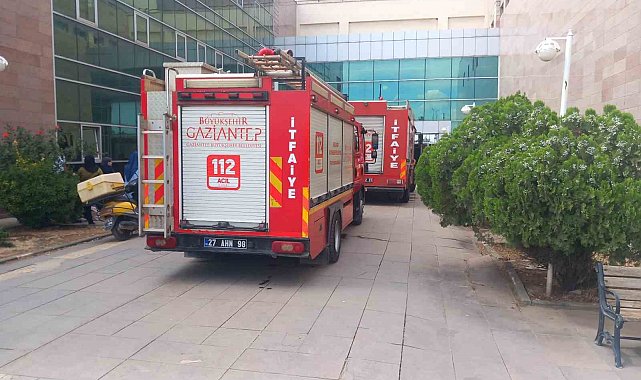 Gaziantep'te hastanenin bodrum katında korkutan yangın
