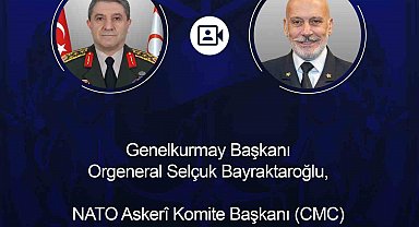 Genelkurmay Başkanı Bayraktaroğlu, NATO Askeri Komite Başkanı Dragone ile görüştü