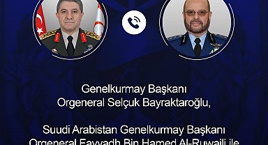 Genelkurmay Başkanı Bayraktaroğlu, Suudi Arabistan Genelkurmay Başkanı Al-Ruwaili ile görüştü