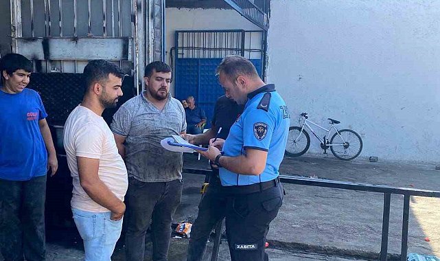 Germencik'te sanayi sitesindeki işletmelere ruhsat denetimi