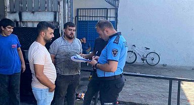 Germencik'te sanayi sitesindeki işletmelere ruhsat denetimi
