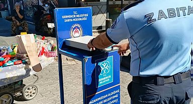 Germencik'te semt pazarında etiket ve tartı denetimi