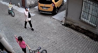 Giresun'da küçük Nehir'in bayrak hassasiyeti kamerada