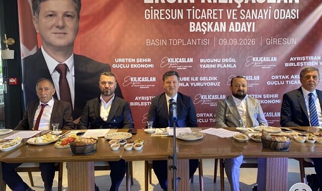 Giresunlu iş insanı Ergin Kılıçaslan GTSO Başkanlığı'na adaylığını açıkladı