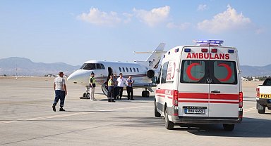 Girne'deki gemi kazasından etkilenen hamile kadın Kocaeli'ye nakledildi