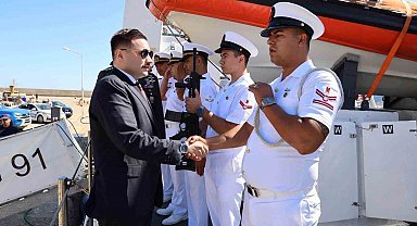Gökçeada Kaymakamı Osman Acar'dan Sahil Güvenlik Botu 'TCSG-91'de inceleme