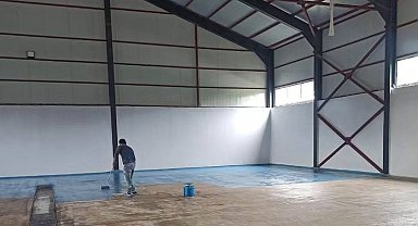 Gökçedere'nin yeni garaj ve itfaiye binası tamamlanıyor