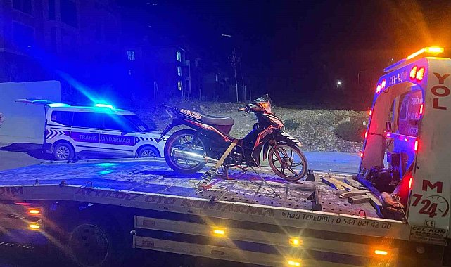 Gölbaşı'nda jandarmadan motosiklet denetimi