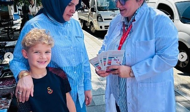 Gölyaka'da aşı farkındalığı için bilgilendirme standı kuruldu
