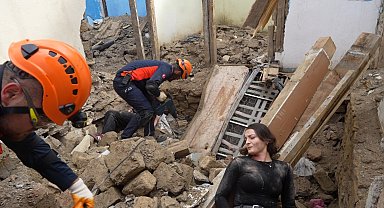 Gümüşhane'de deprem tatbikatı
