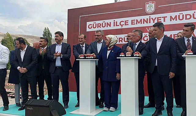 Gürün Emniyet Müdürlüğü ve öğretmenevi binalarının temeli törenle atıldı