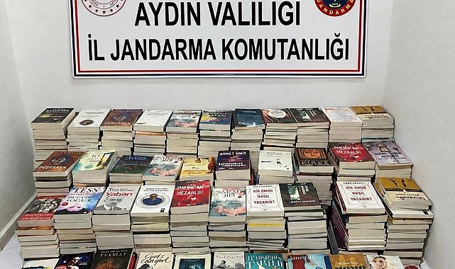 Güzelçamlı'da 658 adet bandrolsüz kitap ele geçirildi