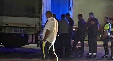Hamzabeyli tır larkında 3 düzensiz göçmen yakalandı