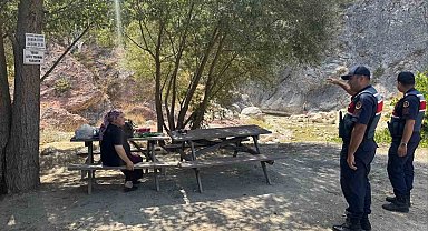 Harmankaya Kanyonu'nda ziyaretçilere yangın ve boğulma uyarısı