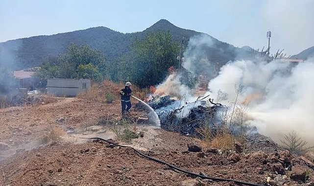Hassa'da bahçe yangını kontrol altına alındı
