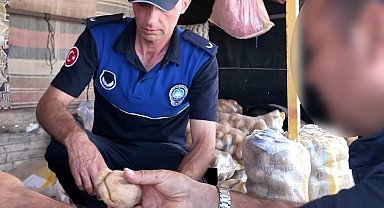 Hileli patates satışı yapan seyyar satıcılara yönelik denetim