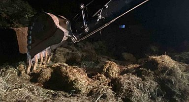 Iğdır'da çıkan yangında bin 100 balya zarar gördü