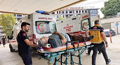İnegöl'de çatıdan düşen kişi ağır yaralandı