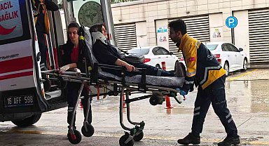 İnegöl'de zincirleme kaza: 2 yaralı
