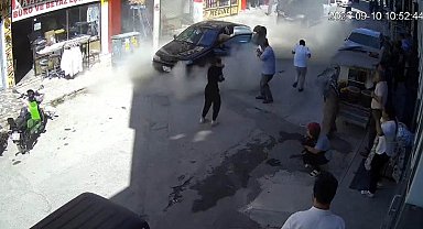İş yerinde tüp patladı, vatandaşlar büyük panik yaşadı