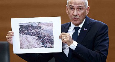 İsrail'i aklamaya çalışan Slovenya Başbakanı Jansa, Gazze'de çekilen fotoğrafı Sudan zannetti