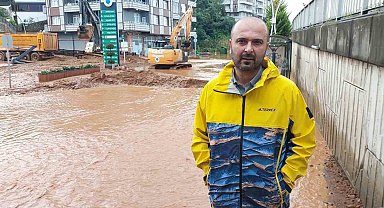 İyidere Belediye Başkanı Saffet Mete: "İlçemizde metrekareye 135 kg yağış düşmüş"