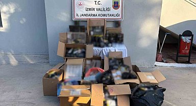 İzmir'de jandarmadan kaçak tütün operasyonu: 250 bin TL'lik ürün ele geçirildi