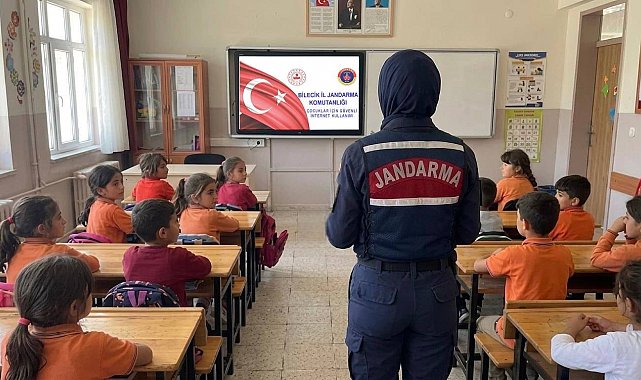 Jandarmadan öğrencilere güvenli internet uyarısı