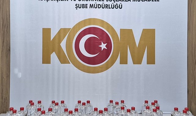Kaçak alkol operasyonu: 51 litre etil alkol ele geçirildi