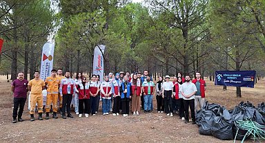 Kahramanmaraş Kapıçam Tabiat Parkı'nda çevre temizliği