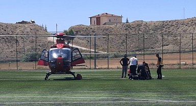 Kalp krizi geçiren 58 yaşındaki hasta hava ambulansıyla Malatya'ya sevk edildi