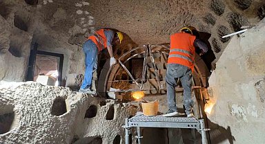 Kapadokya'da 7 peri bacasının korunması için çalışma yapıldı
