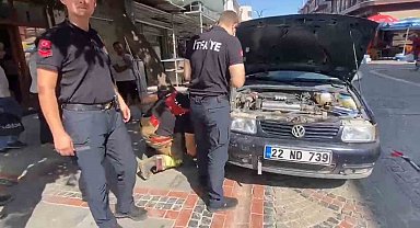Kaputtan miyav sesi geldi, itfaiye ekipleri harekete geçti