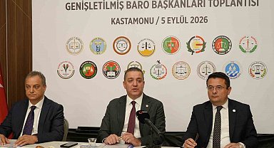 Karadeniz Bölgesi'nin baro başkanları Kastamonu'da buluştu