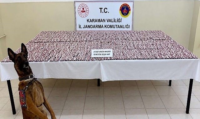 Karaman'da 20 bin uyuşturucu hap ele geçirildi: 7 tutuklama
