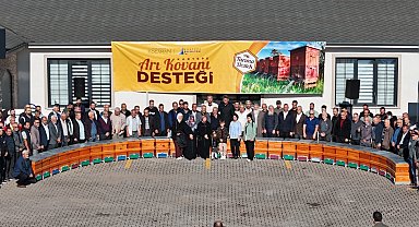 Kartepe'de 125 arıcıya 250 takım kovan desteği