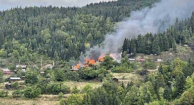 Kastamonu'da 4 ev alevlere teslim oldu