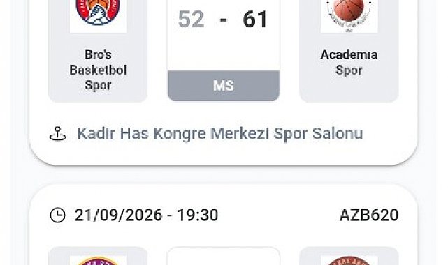 Kayseri Büyük Erkekler Basketbol Ligi başladı