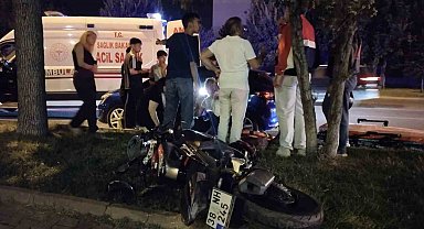 Kayseri'de otomobille motosiklet çarpıştı: 1 yaralı