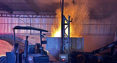 Kayseri'de talaş briketleme makinasında çıkan yangın büyümeden söndürüldü