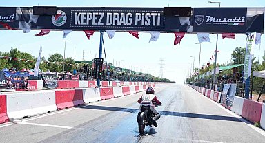 Kepez'de moto drag heyecanı start aldı