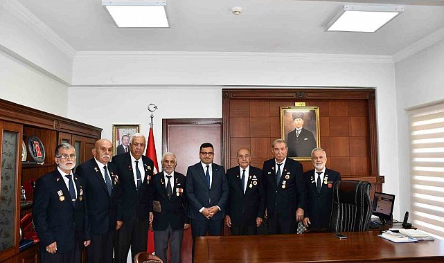 Kıbrıs Gazilerinden Kaymakam Köksal'a Ziyaret