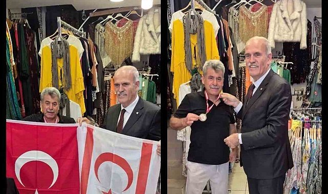 Kıbrıs Maratonu öncesi Bursalı Veteran atlete anlamlı ziyaret
