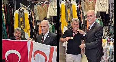 Kıbrıs Maratonu öncesi Bursalı Veteran atlete anlamlı ziyaret